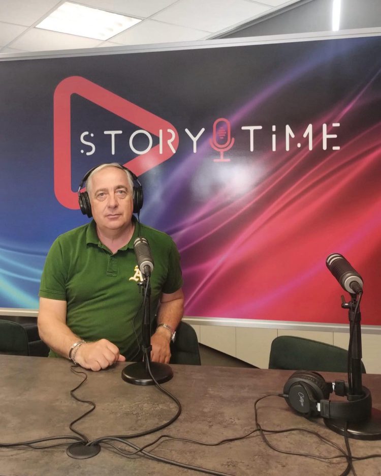 Il Pitching Coach degli Athletics Bologna Luca Draghetti negli studi di Radio Canale Italia all'interno di "Storytime Interviste"